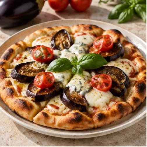 Illustrative Pizzetta alle Melanzane